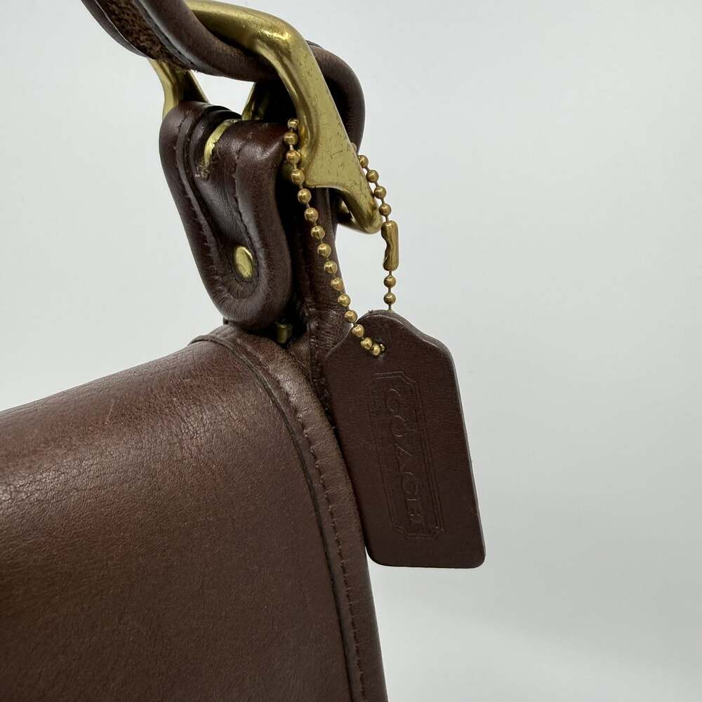 VTG 1997 Coach Patricia's Legacy 9951 Mahogany Brown Leather Shoulder Bag USA - Picture 7 of 16